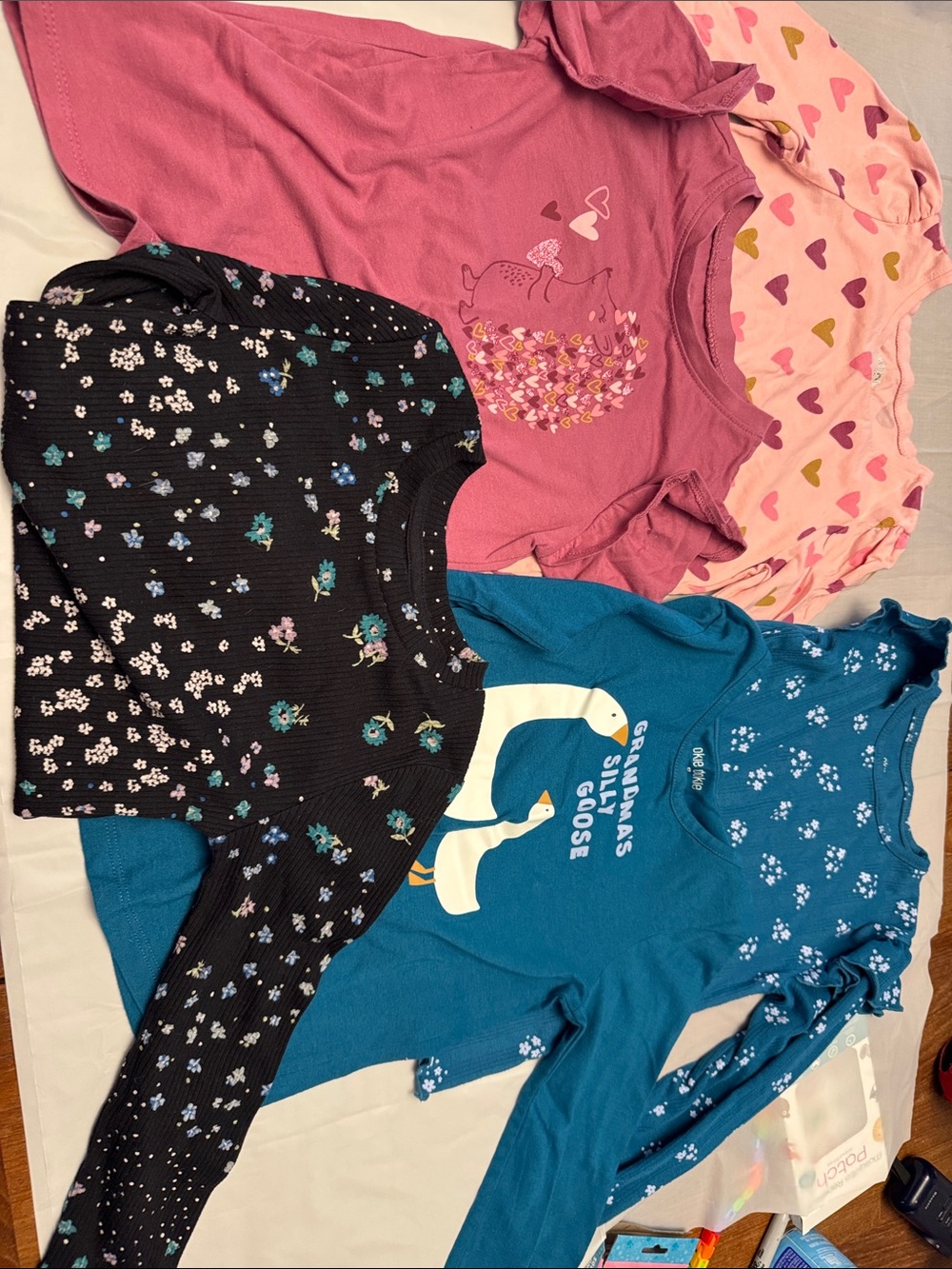 Girls long sleeve tops size 5t